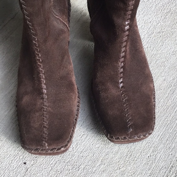 Linea Paolo Brown Suede Boots - Picture 6 of 6